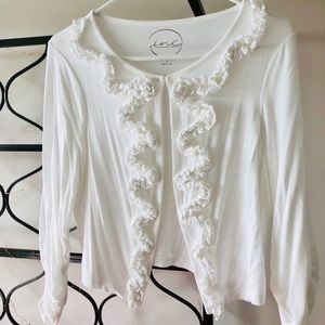 White cotton sweater by INC, large